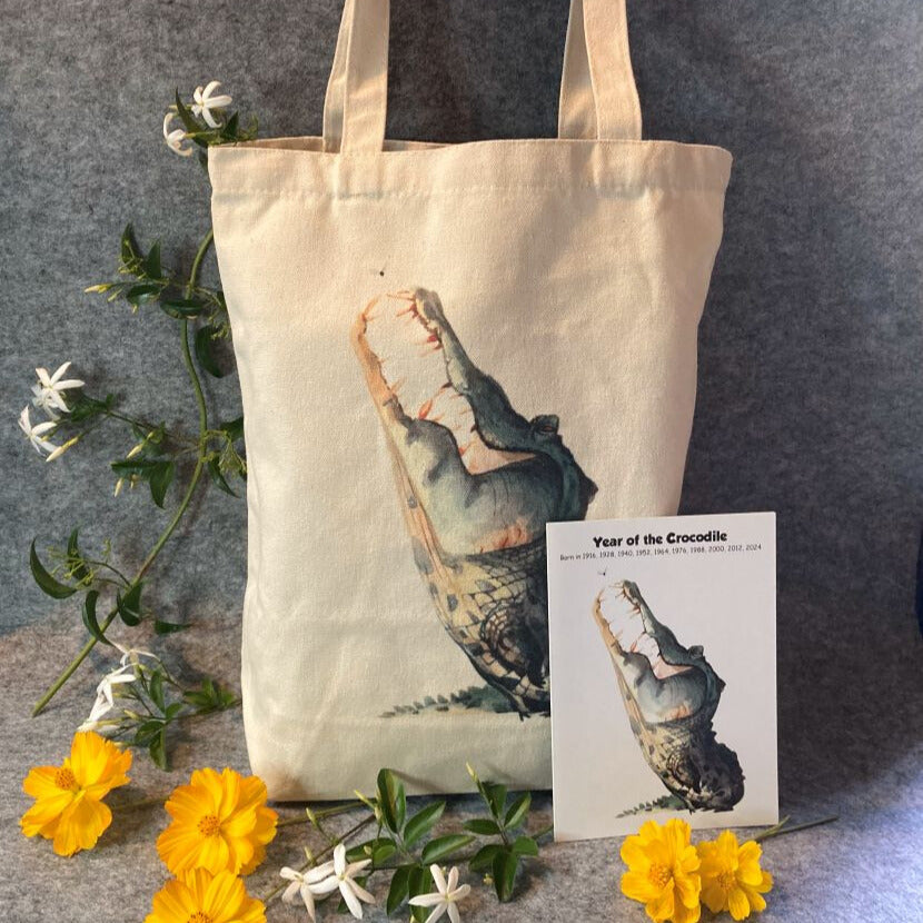 Birthday Gift Set - (1 Card + 1 Canvas Tote Bag) of one Oztrology Animal Star